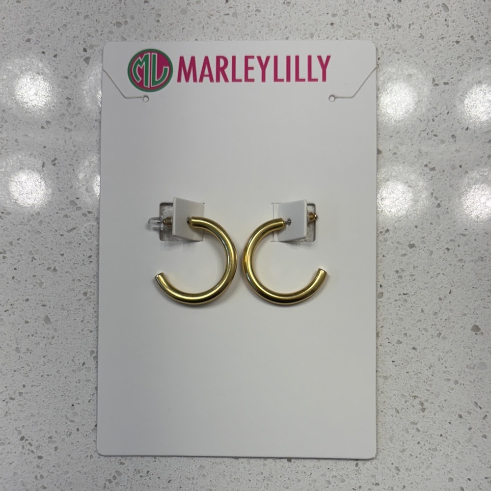 Marleylilly Gold Hoop Earrings